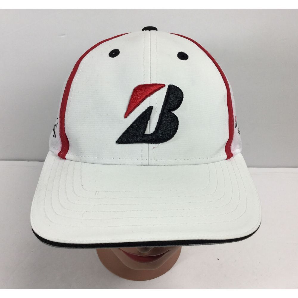 Bridgestone Golf hat World Golf Championships White Dri-Fit Baseball Cap